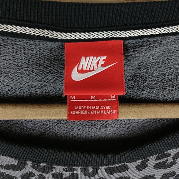 (sold)Nike rally cheetah leopard sweatshirt M - Picture 6 of 8